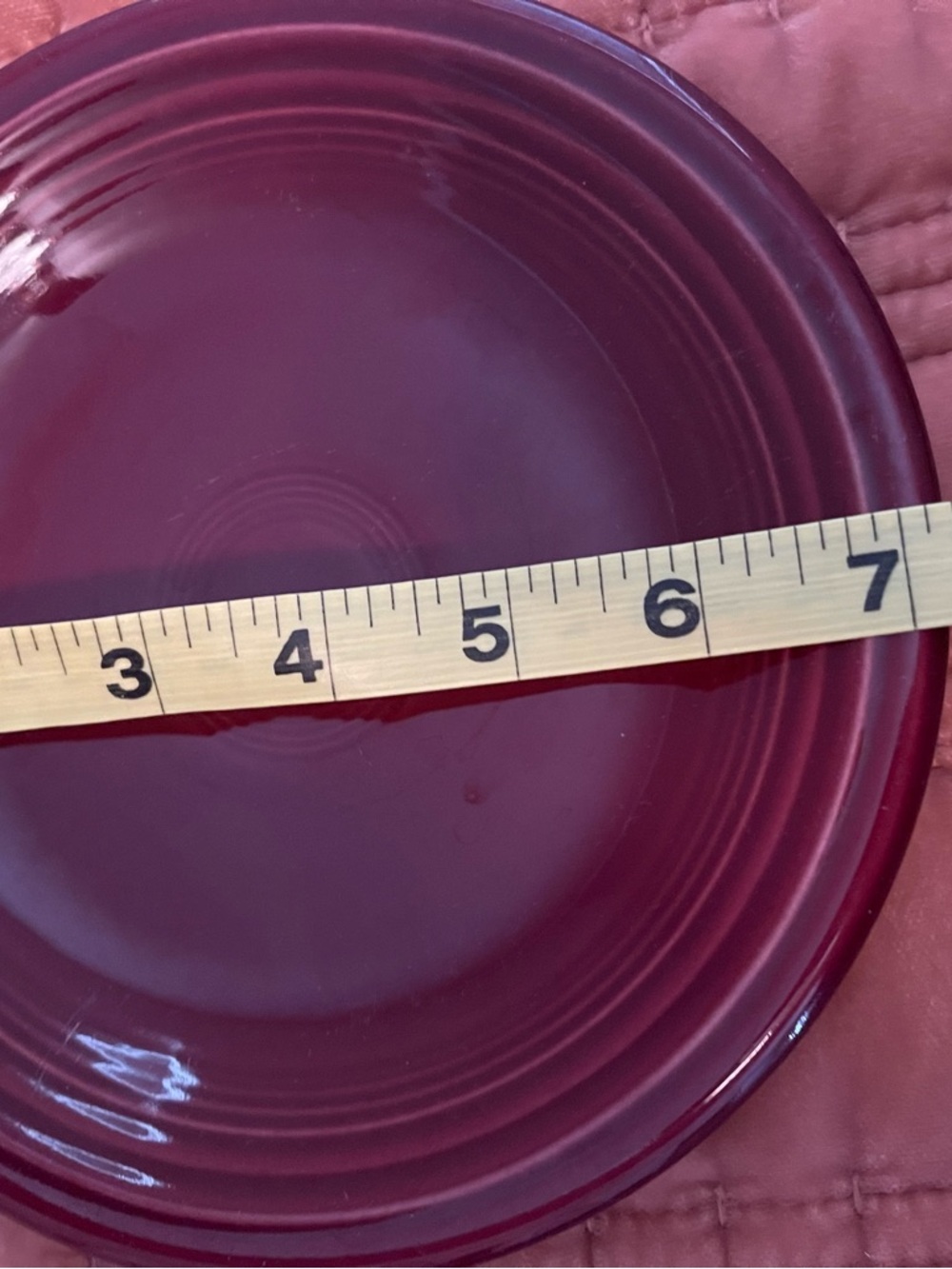 2 Fiestaware Cinnabar Glazed small salad Plates